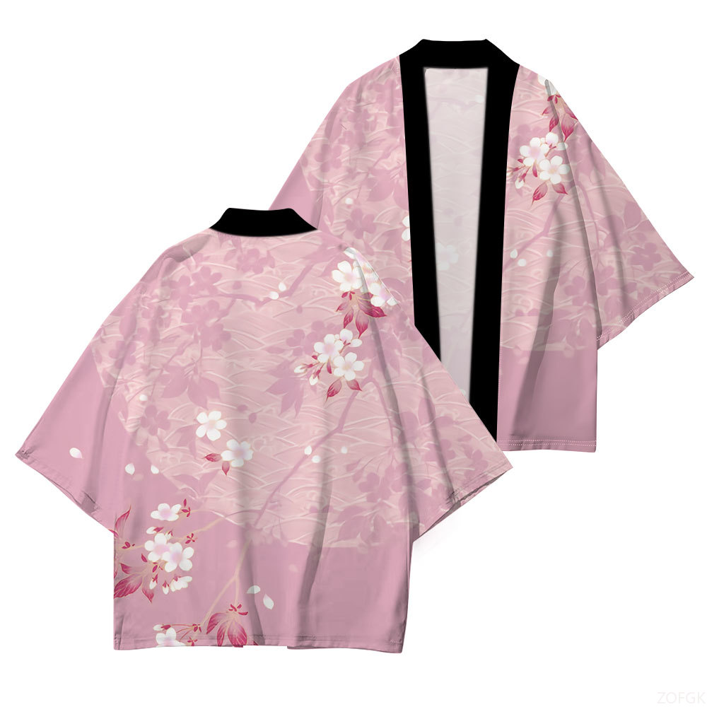Embroidery Online - Japanse traditionele jurk Japanse kimono Kersenbloesemprint