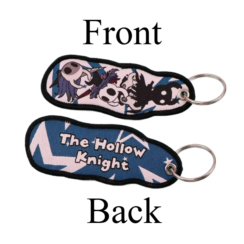 Embroidery Bag - Hollow Knight borduurwerk geweven label sleutelhanger,