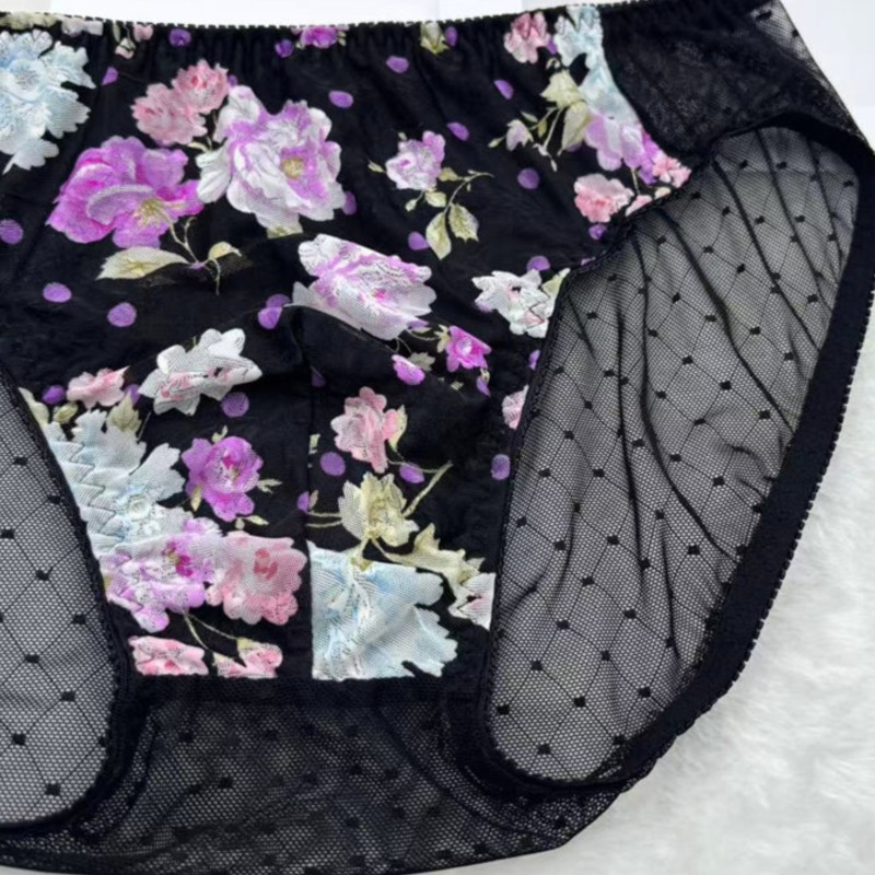 Embroidery Bag - Herenbroekje met bloemenborduurwerk, sexy slipje, sissy