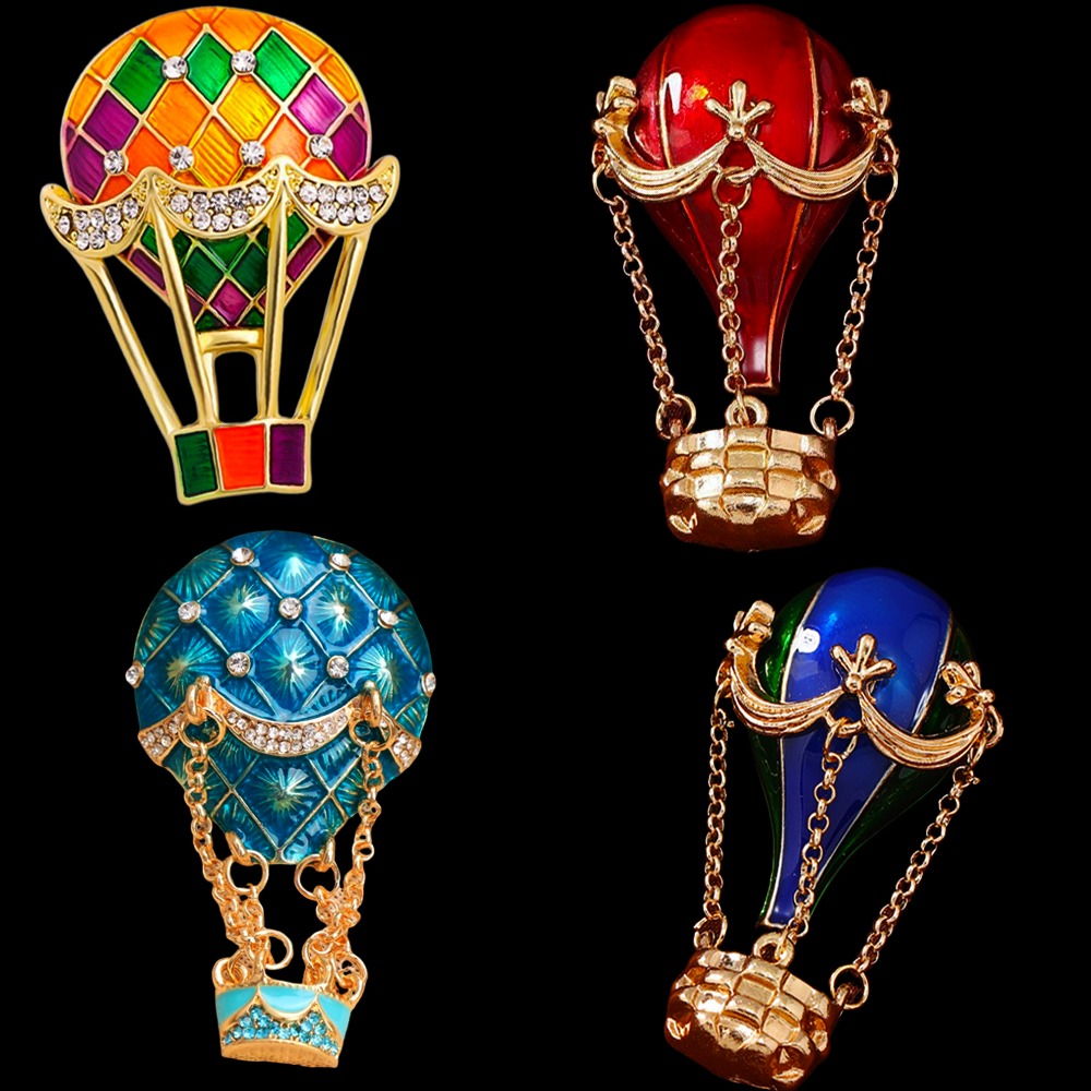 Embroidery Bali - Barokke luxe heteluchtballon ontwerp broche voor