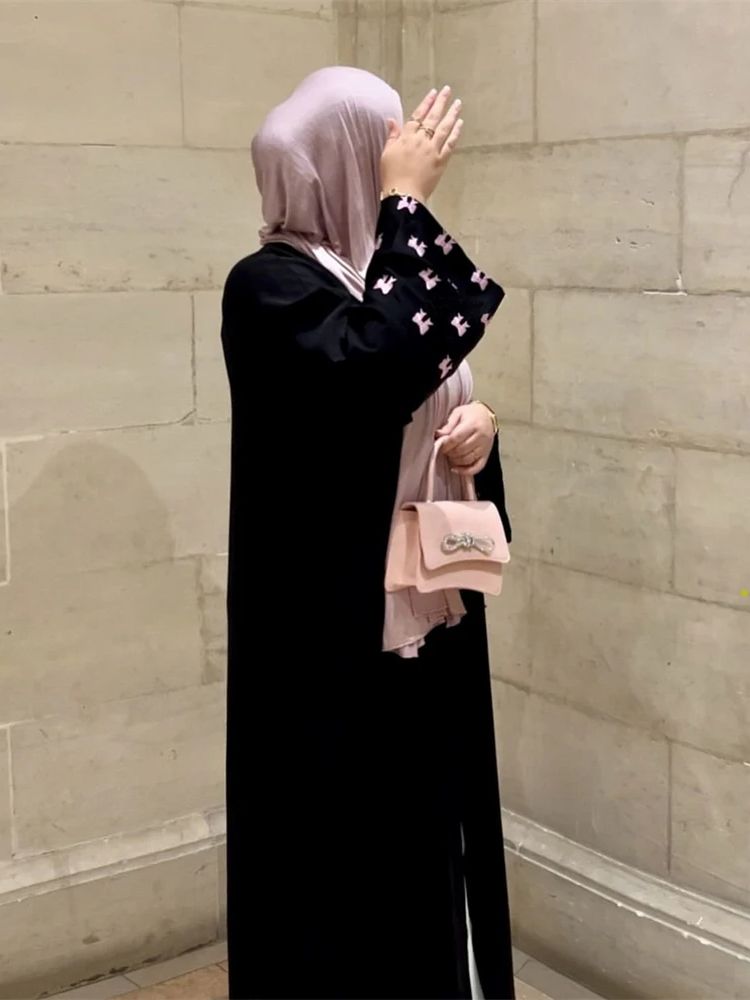 Ramadan Zwart Hart Abaya Damen - Embroidery Kebaya recensie en prijs