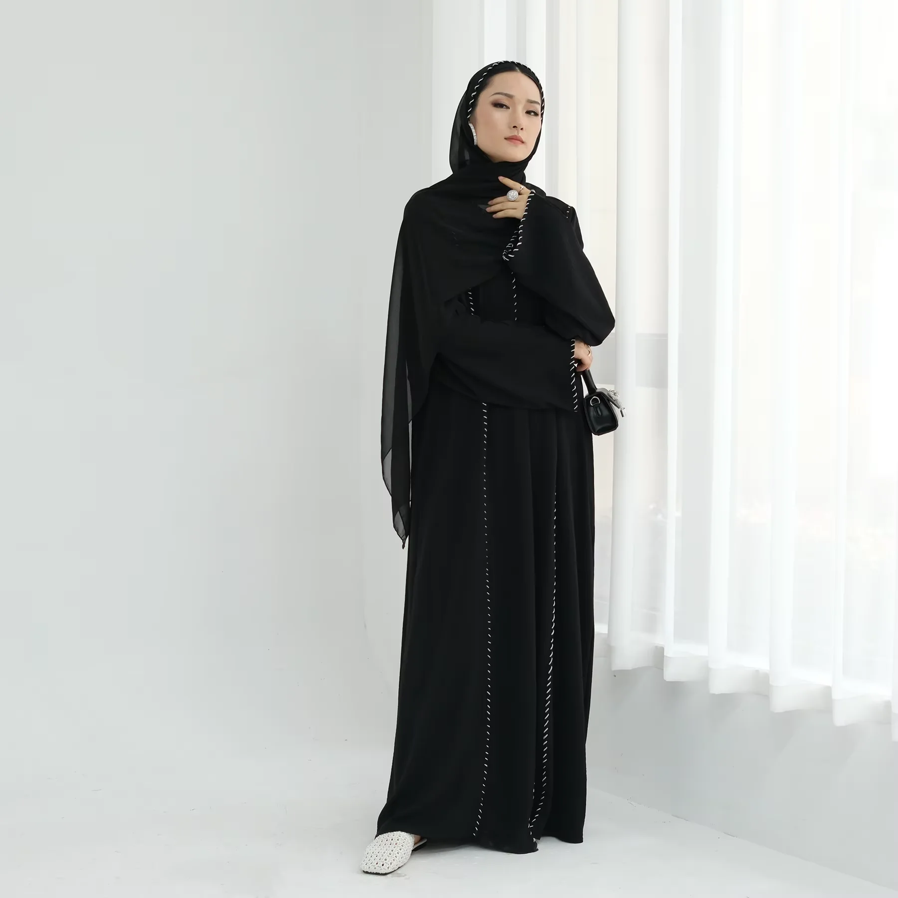 Dubai Abaya Luxe Kimono Cardig - Embroidery Kebaya recensie en prijs
