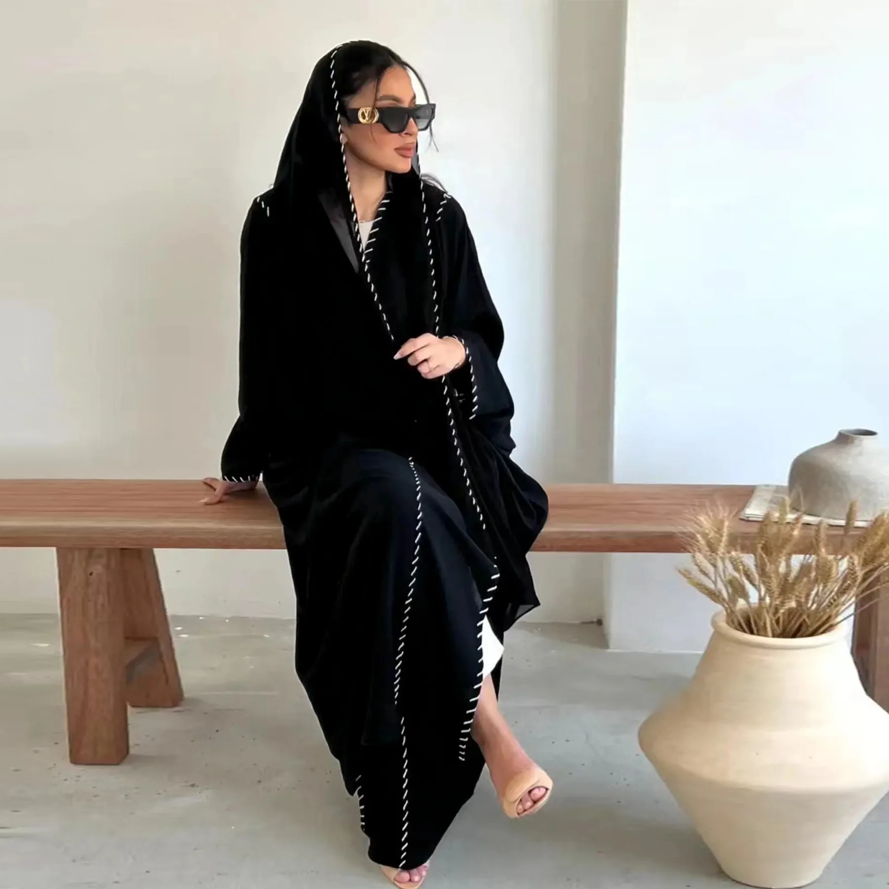 Marokko Kimono Open Abaya Luxe - Embroidery Kebaya recensie en prijs