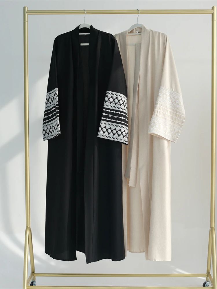 Ramadan Eid Zwart Open Kimono  - Embroidery Kebaya recensie en prijs