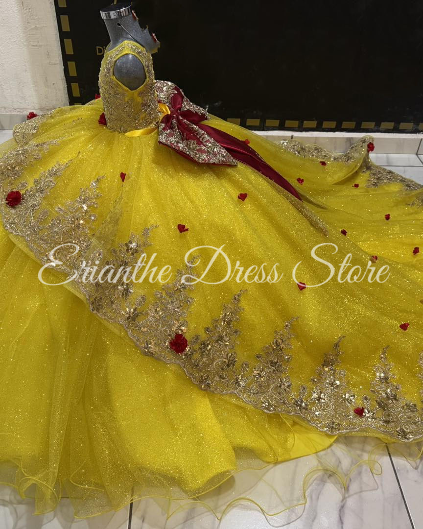 Gele bloemenmeisjesjurk voor b - Embroidery Yellow Dress recensie en prijs